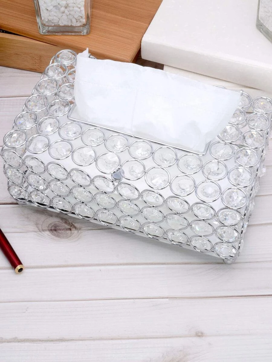 กล่องใส่ทิชชู่ 1 ชิ้น ลายวงกลม  nn-113