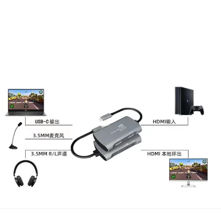 GE66-Mini Video Capture Card type c USB 3.1 HDMI Video Recording Box For PS4 Game DVD Camcorder HD Camera Live Recording