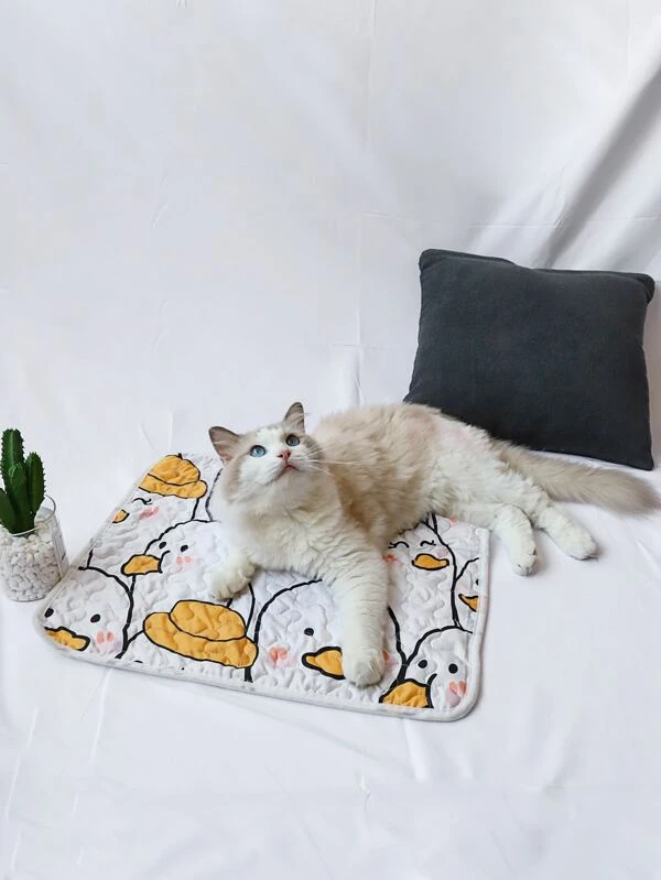 พรม สำหรับสัตว์ 1 ชิ้น ลายการ์ตูน ลายเป็ด  ม-30