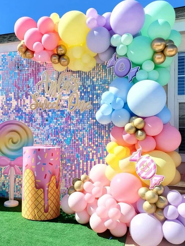 ลูกโป่งตกแต่ง โค้ง 127 ชิ้น p-31