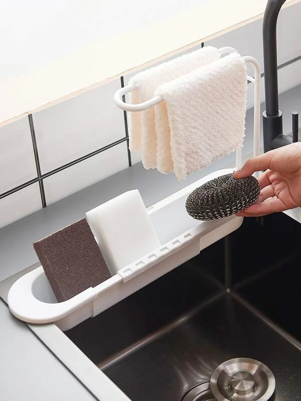 ตะแกรงระบายน้ำ หดได้ สีพื้น 1 ชิ้น ค-13