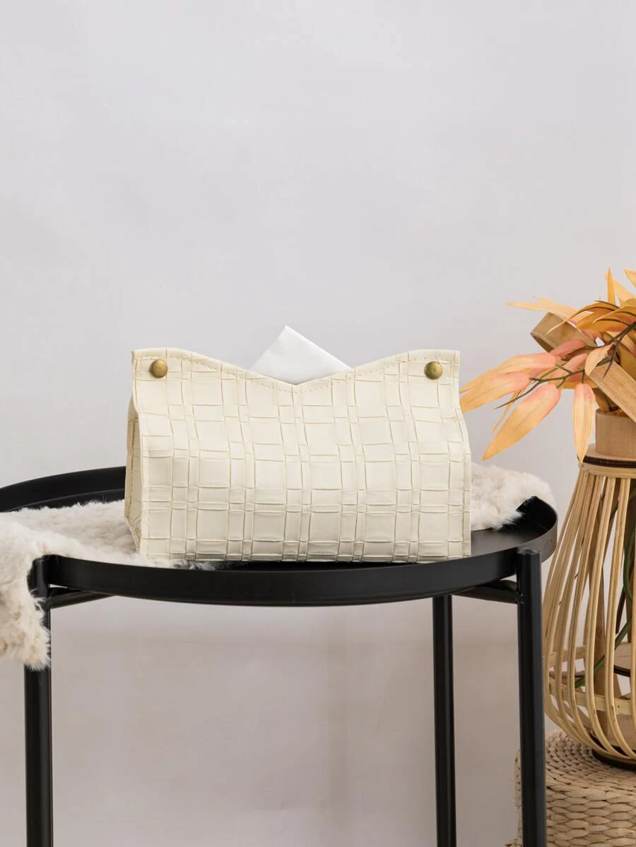 กระเป๋าใส่ทิชชู่ 1 ชิ้น มีเท็กซ์เจอร์ แต่งหมุด  nn-148