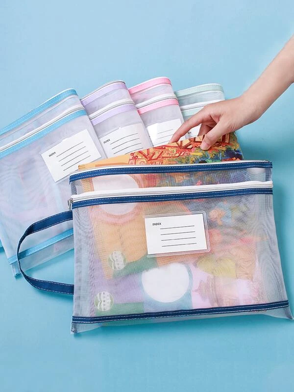 กระเป๋าแฟ้ม สีสุ่ม 1 ชิ้น f-28