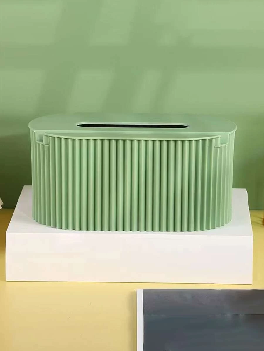 กล่องทิชชู่ สีพื้น เนื้อเยื่อ จัดเก็บ มินิมอลลิสต์ สำหรับ บ้าน 1 ชิ้น  nn-167