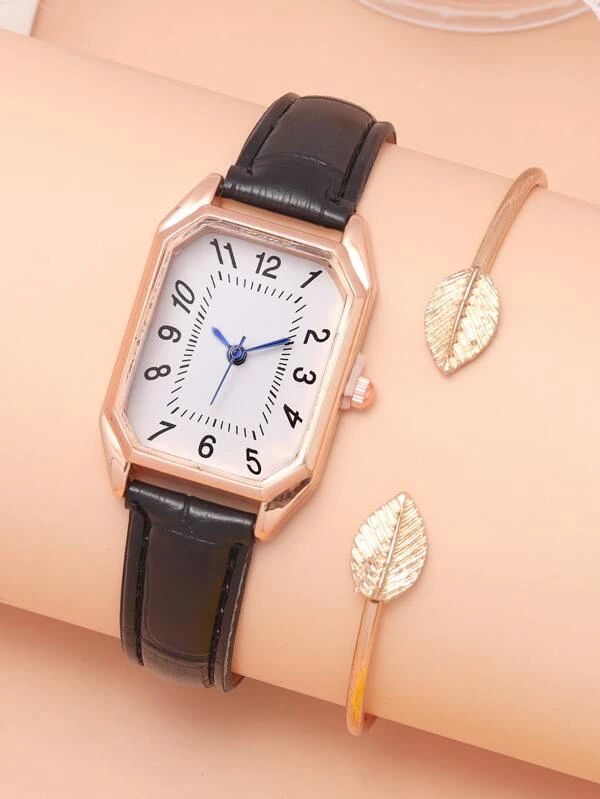 นาฬิกาข้อมือ มินิมอล และ สร้อยคอ 1 ชิ้น น-0167