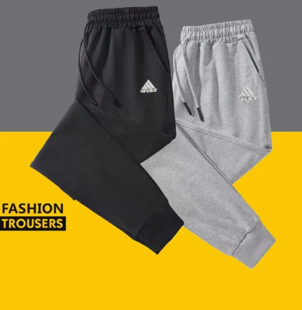 FJ83-[M-5XL] กางเกงลำลองผู้ชายกางเกงขายาวทรงหลวมขนาดบวกกางเกงกีฬาขนาดบวก