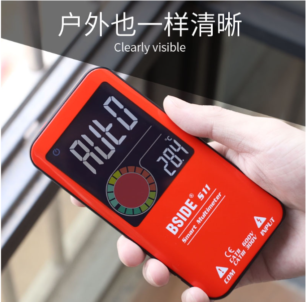 TH62-Ultra-thin ดิจิตอลอัจฉริยะชาร์จมัลติมิเตอร์ความแม่นยำสูงแบบพกพาอัตโนมัติ Anti-burning Electrician Universal Meter S10/