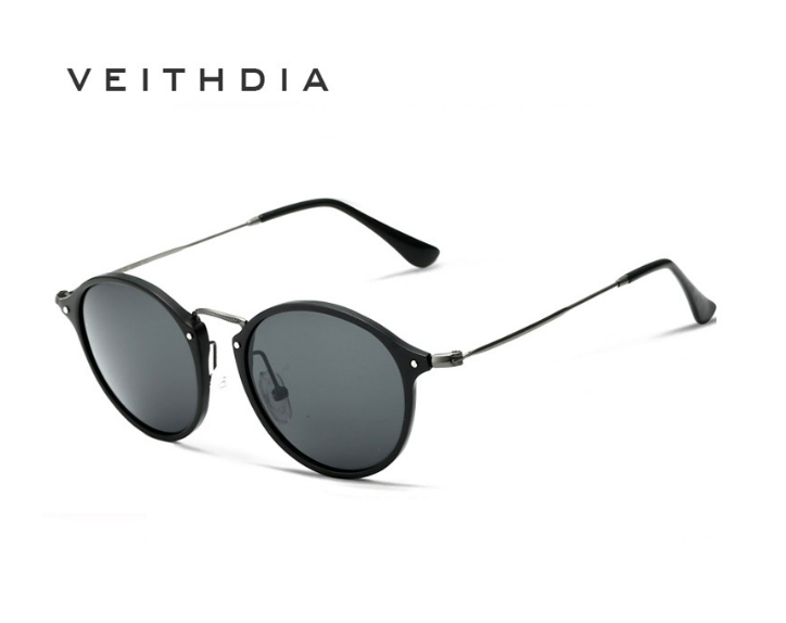 (ว#008) VEITHDIA แว่นตากันแดดแฟชั่น เลนส์โพราไลซ์ สำหรับผู้ชายและผู้หญิง