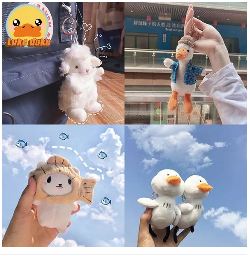 MM17-มีลายสี พวงกุญแจตุ๊กตา พวงกุญแจห้อยกระเป๋า ตุ๊กตาญี่ปุ่น ของขวัญ นุ่มนิ่ม ลายการ์ตูนน่ารัก สไตล์เกาหลี