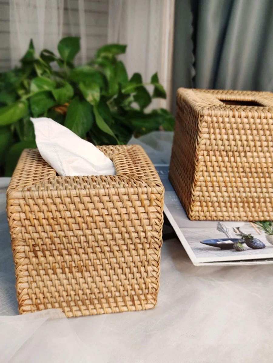 กล่องทิชชู่ หวาย 1 ชิ้น  nn-153