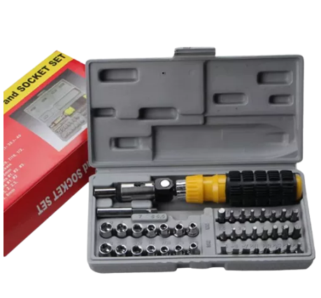 ROB82-ชุดเครื่องมือช่าง ชุดประแจ ชุดบล็อก41ชิ้น ประเเจกระบอก ชุดประเเจซ็อกเก็ต อเนกประสงค์