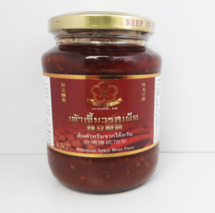 TAN35-เต้าเจี้ยวรสเผ็ด ตราหงส์ฟ้า(360g)