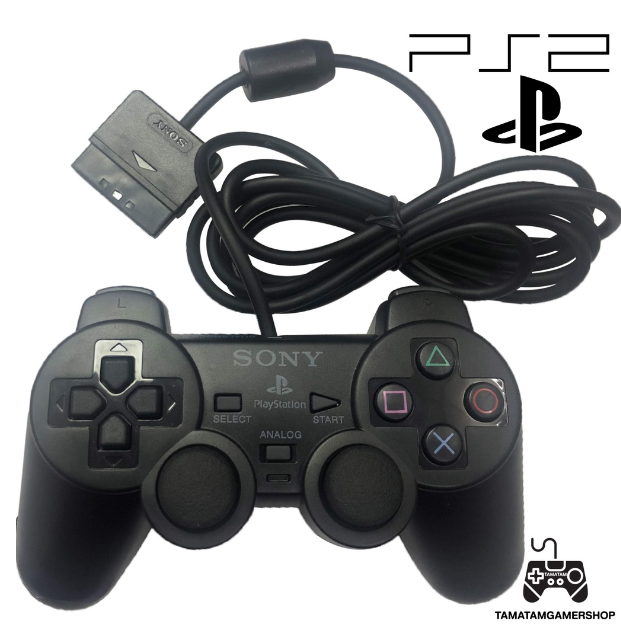 RE63-จอยPS2 เกรดA ของใหม่มือ1 มีระบบสั่น คุณภาพดี ทน ใช้งานได้นาน จอยเพล2 Playstation 2 joystick controller ps2 DUALSHOCK2