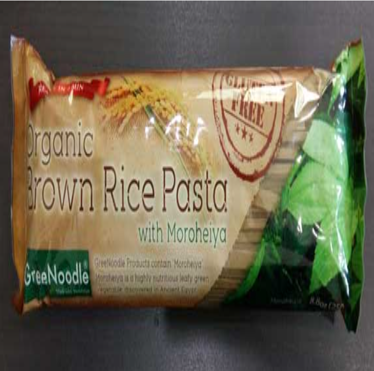 FD89-โมโรเฮยะ ไรซ์พาสต้า(250g) Organic Brown Rice Pasta with Moroheiya