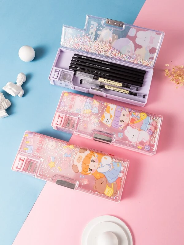 กล่องดินสอ การ์ตูน กราฟิกฟิกเกอร์ 1 ชิ้น  g-87