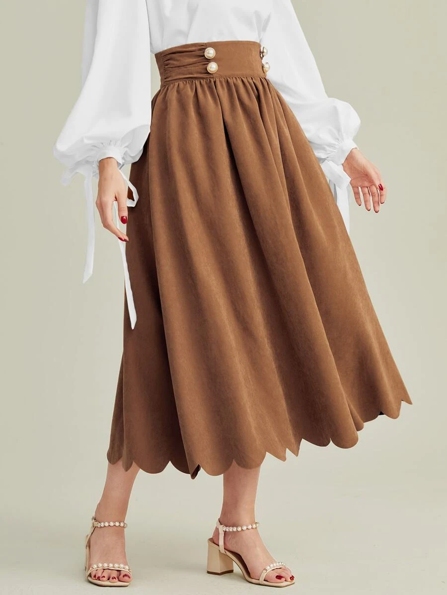 EMERY ROSE กระโปรง ขอบเปลือก jj-54