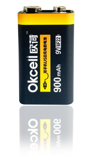 TH77-USB 6F22 มัลติมิเตอร์แบตเตอรี่แบบชาร์จไฟได้สี่เหลี่ยมจัตุรัส/ตัวติดตาม/นาฬิกาปลุก 9V ของแท้แบตเตอรี่แบบชาร์จไฟได้