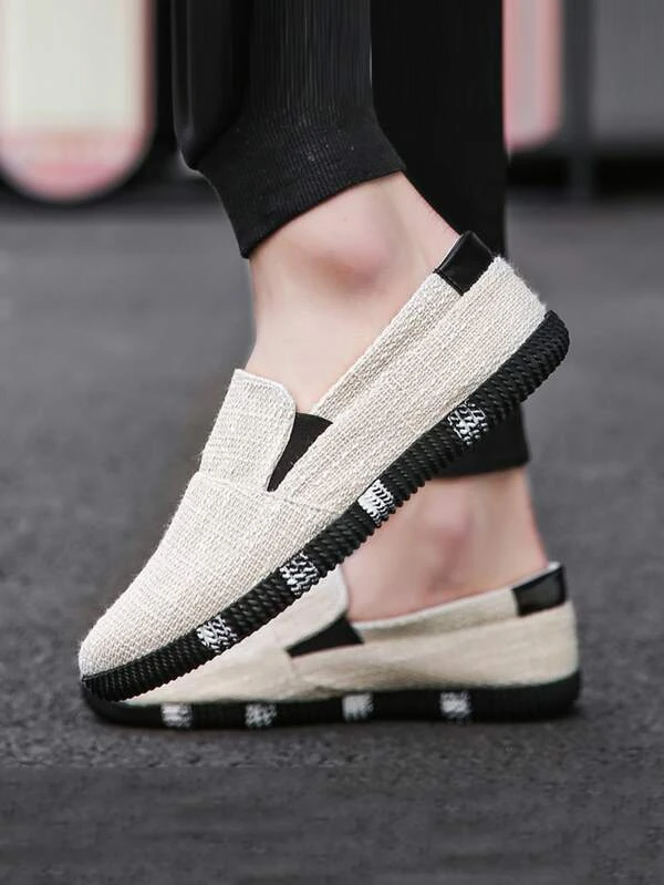 ผู้ชาย รองเท้า ผ้าแคนวาส สลิปออน m-85