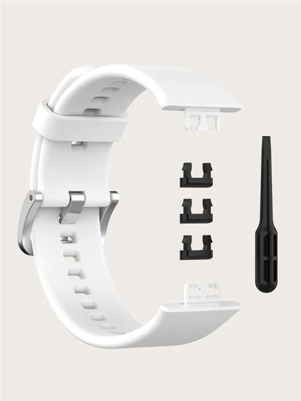 สายนาฬิกา ซิลิโคน สีพื้น เหมาะกับ Huawei Watch Fit  น-28