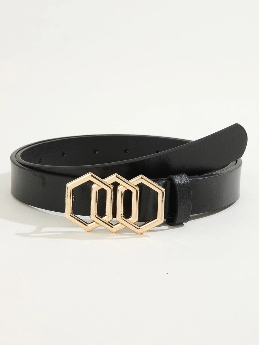 เข็มขัด หัวเข็มขัด ทรงเรขาคณิต  l-056