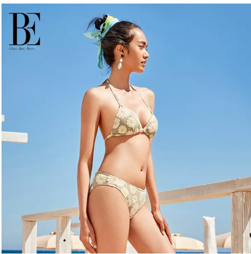 S1 BE ชุดลายดอกไม้สำหรับผู้หญิงชุดบิกินี่ลายดอกเดซี่แฟชั่นเซ็กซี่สดใสลดอายุแบบใหม่ปี2022