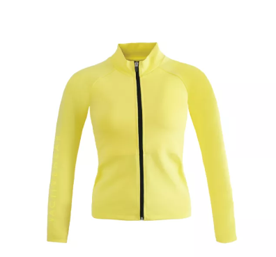 VA49-SS2023 YELLOW UV JACKET เสื้อแขนยาว ใส่ว่ายน้ำ มีฟองน้ำในตัวผ้าหนา กัน UV UPF 50+
