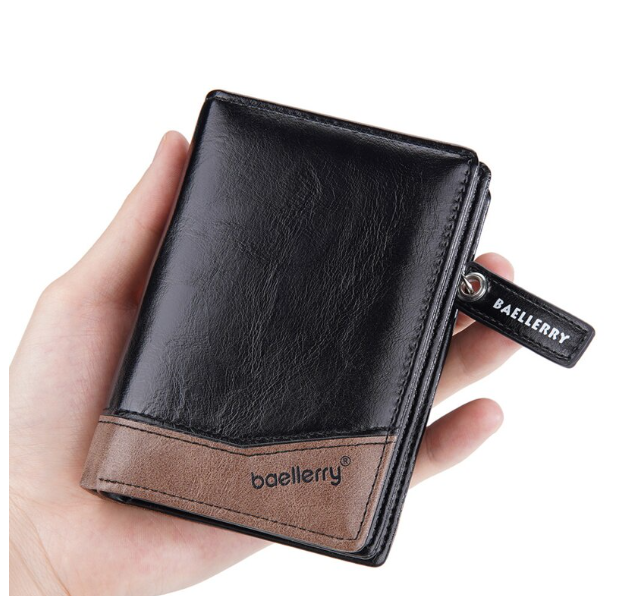 HU69-ผู้ชายแฟชั่นกระเป๋าสตางค์ซิปกระเป๋าเก็บบัตรของผู้ชายที่มีคุณภาพสูงกระเป๋าหนัง PU แบบใหม่กระเป๋าสตางค์ผู้ช