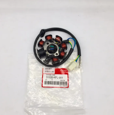 FU106-ฟิลคอยล์ สำหรับรุ่น HONDA - WAVE110 มัดไฟ ฟิลคอยล์ WAVE110 ชุดขดลวด มัดข้าวต้ม มัดไฟ (KFL) งานเกรดAAAA