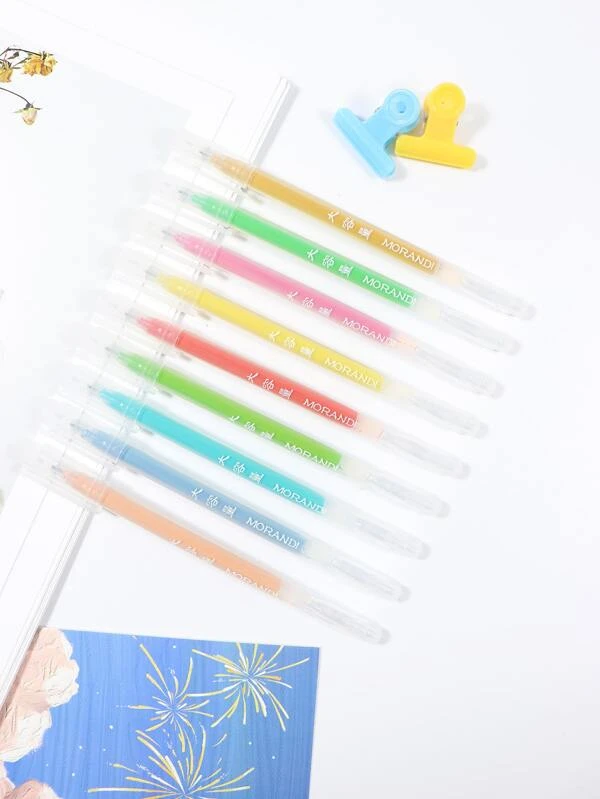 ปากกาเจล คละสี 9 ชิ้น s-73