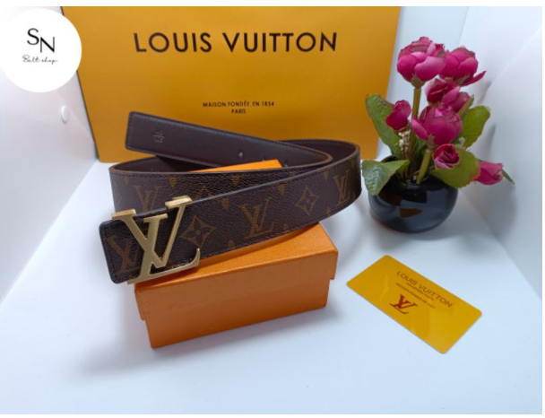 TOP65-เข็มขัดหลุยส์สก็อตน้ำตาลใส่ได้ทุกโอกาสทุกวัยมีเอว28-42สินค้าไม่มีกล่อง+สินค้าพร้อมส่ง