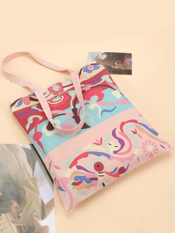 กระเป๋าช้อปปิ้ง กราฟฟิก พืช n-76