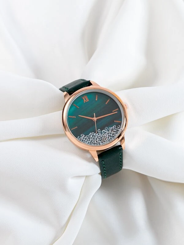 นาฬิกาควอทซ์ ตัวชี้ แบบกลม   น-0116