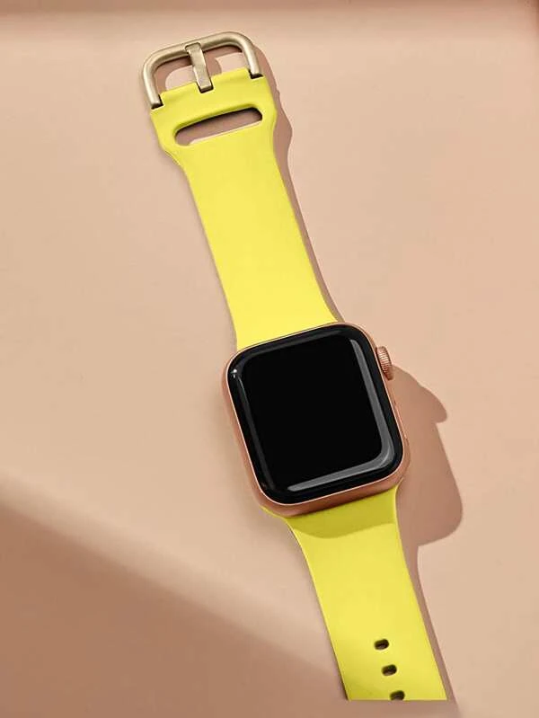สายนาฬิกา ซิลิโคน สีพื้น เหมาะกับ Apple Watch น-47