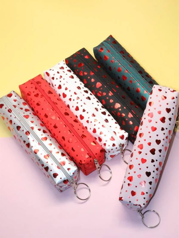 กล่องดินสอ ลาย หัวใจ สุ่ม 1 ชิ้น  g-76