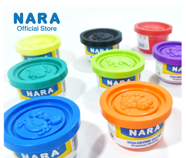 TOY86-NARA Non-Drying Dough (แป้งโดว์ชนิดไม่แห้ง) ขนาด 40 กรัม แบบกระปุก (เลือกสี)