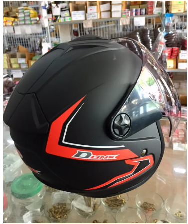 FU213-หมวกกันน็อค INDEX DUNK รุ่นใหม่ แบบเต็มใบเปิดหน้า มี2สีให้เลือกดำด้าน/เทา เกรดอย่างดี ราคาไม่แพง หมวกนิรภัย