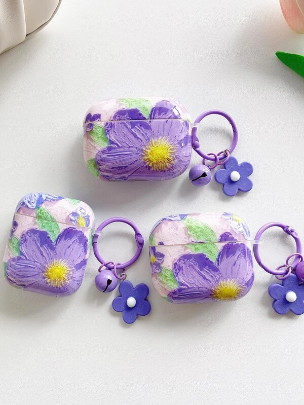 เคส เหมาะกับ Airpods ลาย ดอกไม้ e-79