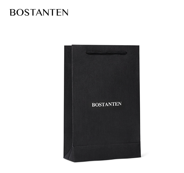 TOP80-BOSTANTEN ถุงของขวัญกระดาษ ถุงกระดาษสีดำ