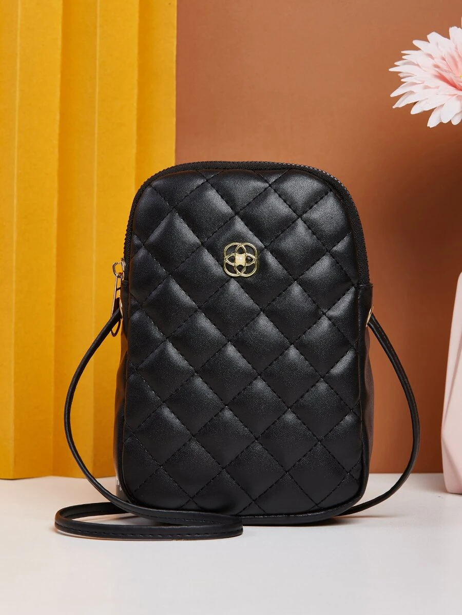 กระเป๋าใส่โทรศัพท์ ผ้าควิลท์v-36