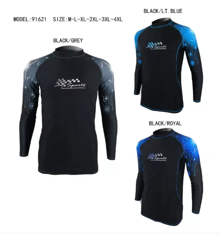 BIG30-TBL ชุดว่ายน้ำผู้ชาย 1 ชิ้น ชุดว่ายน้ำแนวสปอร์ต