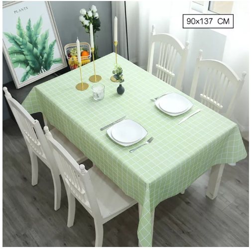 UTI47-BestoreHome ผ้าปูโต๊ะ กันน้ำและกันเปื้อน ทำความสะอาดง่าย วัสดุ PEVA มี 2ขนาด