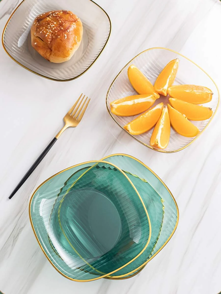 จาน สีสุ่ม 4 ชิ้น ff-78