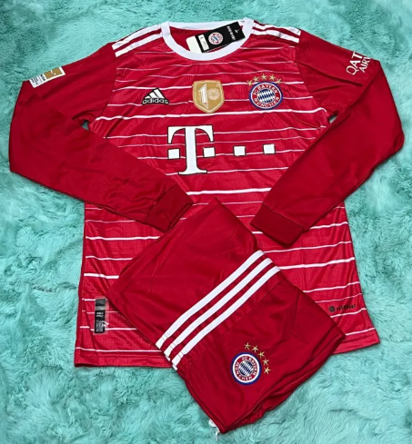 Z81-ชุดบอล ทีมบาเยิร์น แขนยาว ปี2022/23 ชุดผู้ใหญ่ ได้ทั้งชุด เสื้อพร้อมกางเกง ใหม่ล่าสุด