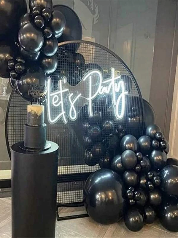 เซ็ต สีพื้น พวงมาลัยบอลลูน 52 ชิ้น p-70