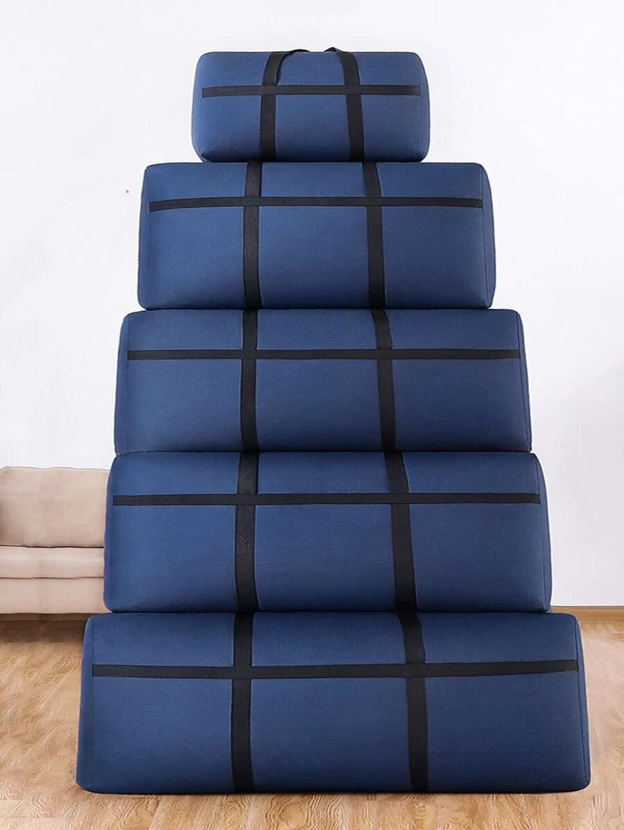 1 ชิ้น สีพื้น กันน้ำ ผ้านวม / ผ้าห่ม พับได้ กระเป๋าเก็บของ  gg-34