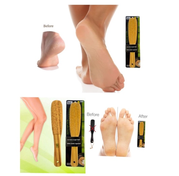 MW128-เรื่องส้นเท้า ไว้ใจเรา !! แปรงขัดส้นเท้า เคลือบน้ำตาลบำรุงผิว ช่วยขจัดส้นเท้าแตกและเซลล์ที่ตายแล้วให้หลุดไป ราคาต่อชิ้น