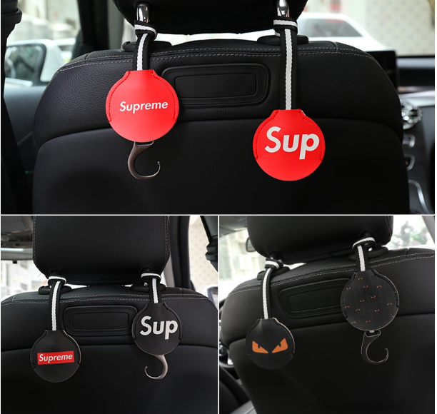 GX163-ตะขอสำหรับติดเบาะนั่งรถยนต์ 1 คู่