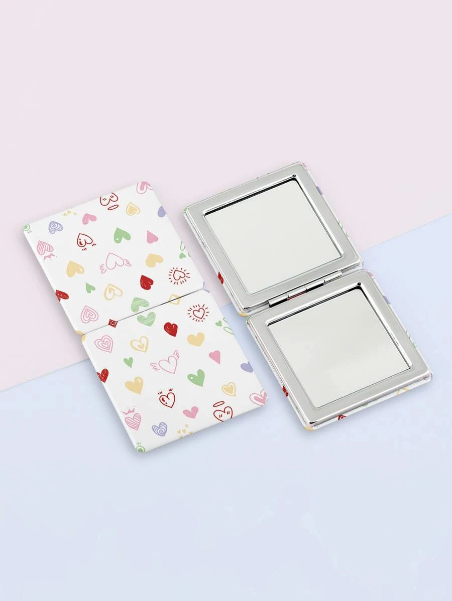 กระจกเงา ลาย หัวใจ สี่เหลี่ยม  k-48