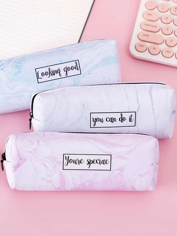 กล่องดินสอ ลาย หินอ่อน 1 ชิ้น g-77