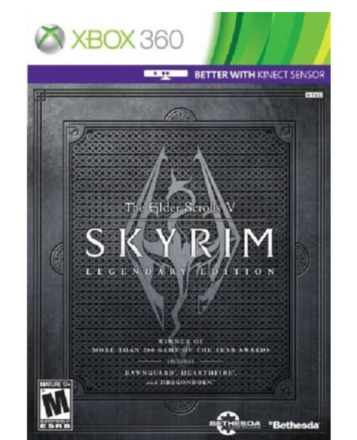 GA49-The Elder Scrolls V Skyrim Legendary Edition xbox360 *มี2แผ่น* แผ่นเกมXbox360 แผ่นไรท์สำหรับเครื่องที่แปลงแล้ว